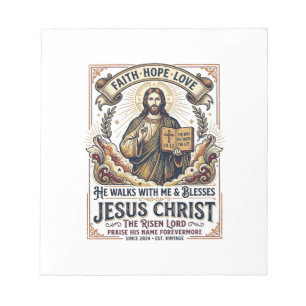 Bloc-note T-Shirt Jésus Surfant Foi Inspirante