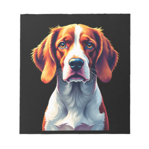 Bloc-note T-shirt maman papa visage de chien épagneul breton