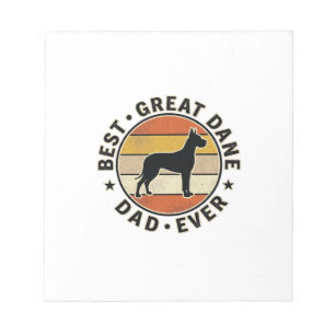 Bloc-note T-shirt pour papa Great Dane Vintage Sunset Amoure