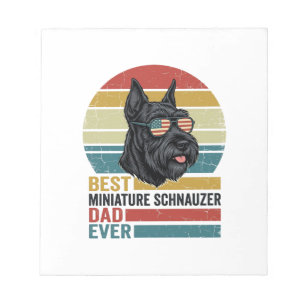 Bloc-note T-shirt vintage patriotique papa Schnauzer nain De
