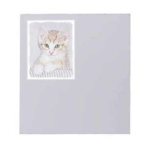 Bloc-note Tabby Orange Kitten Peinture - Art Chat original