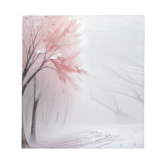 Bloc-note Tablette de fleurs d'hiver