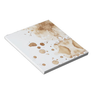 Bloc-note taches de café