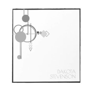 Bloc-note Tatos Art Déco Moderne Marque monochrome