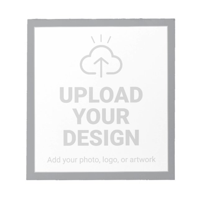 Bloc-note Téléchargement personnalisé de votre design (Devant)