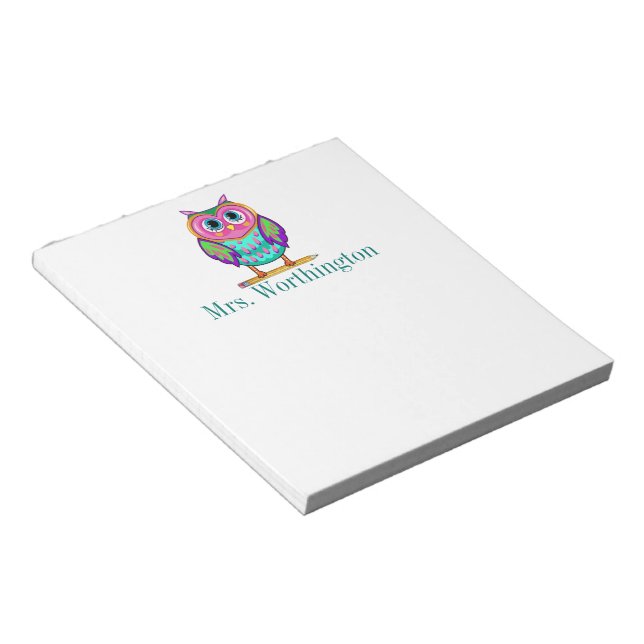 Bloc-note Tellement mignon Chouette Note Pad (Incliné)