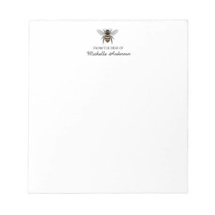 Bloc-note Tendance Personnalisé Du Bureau de l'Abeille à Mie