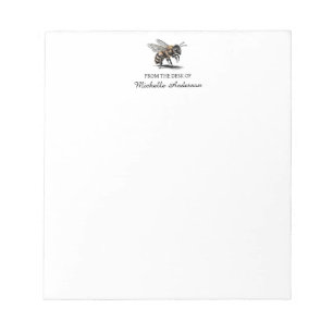 Bloc-note Tendance Personnalisé Du bureau de l'abeille à mie