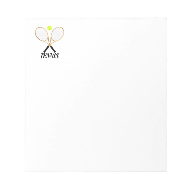 Bloc-note Tennis (Devant)