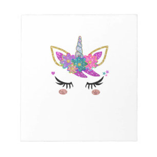 Bloc-note Tenue de fête d'anniversaire de licorne mignonne