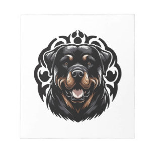Bloc-note Tête de chien Rottweiler