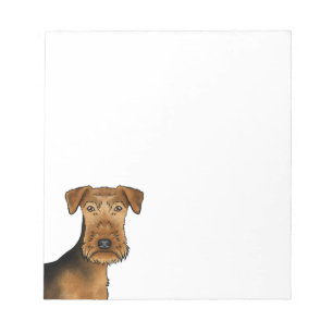 Bloc-note Tête de Terrier Airedale mignonne Bingley Terrier