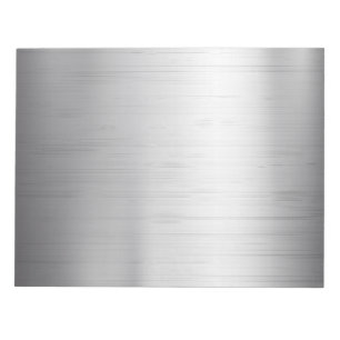 Bloc-note Texture argentée en métal