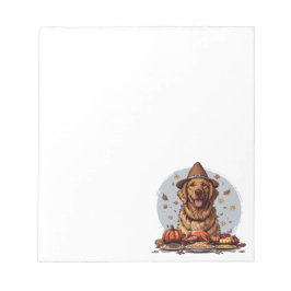 Bloc-note Thanksgiving Golden Retriever Chien