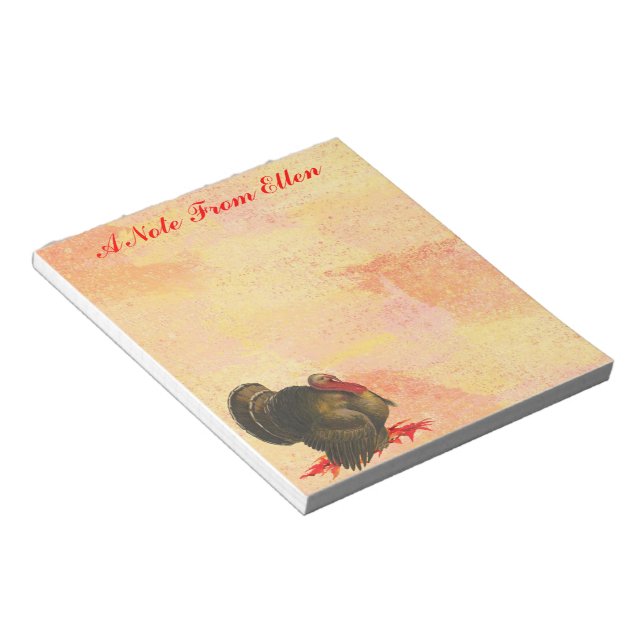 Bloc-note Thanksgiving Turquie (Incliné)