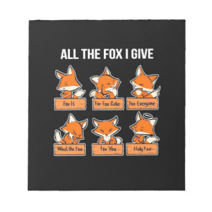 Bloc-note The Fox I Give
