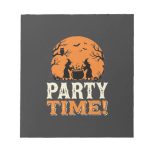 Bloc-note Thème de fête d'Halloween Sorcière Chaudron Design