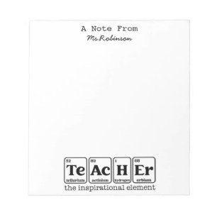 Bloc-note Thème de la science de l'appréciation de l'enseign