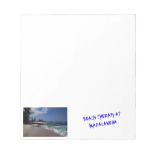 Bloc-note Thérapie de plage chez Makalawena