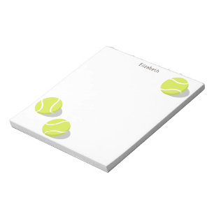 Bloc-note three tennis balls personalized