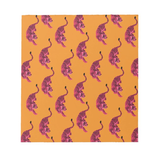 Bloc-note Tiger - Vibrant Pink (Devant)