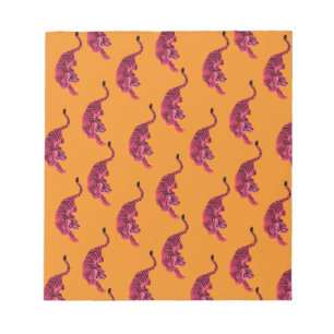 Bloc-note Tigre - Rose Vibrant