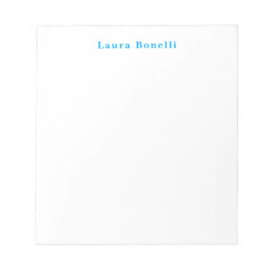 Bloc-note Titre de nom simple Moderne Minimaliste Profession