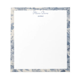 Bloc-note Toile de Jouy ton nom