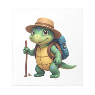 Bloc-note Tortue Drôle Graphique de Randonnée Camping Amateu