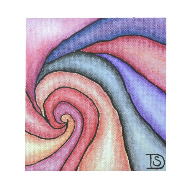Bloc-note Tourbillon d'aquarelle (Devant)
