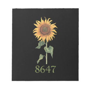 Bloc-note Tournesol 8647 86 47 Floral Bohème Anti Trump Subt