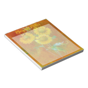 Bloc-note Tournesols peints