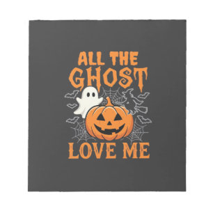 Bloc-note Tout les fantômes m'aiment Halloween Design_1