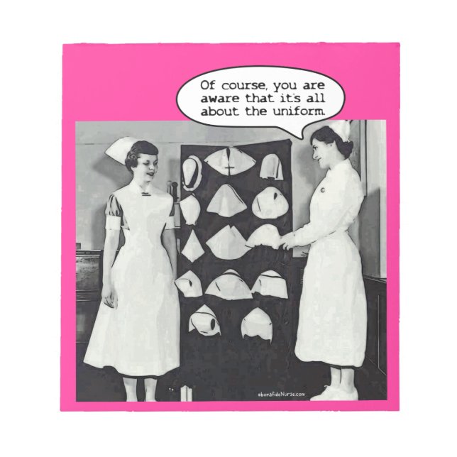Bloc-note Tout sur l'uniforme de l'infirmière (Devant)