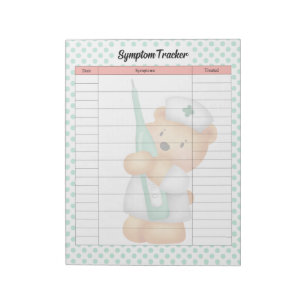 Bloc-note Tracker à thème de l'ours à sucre mignon