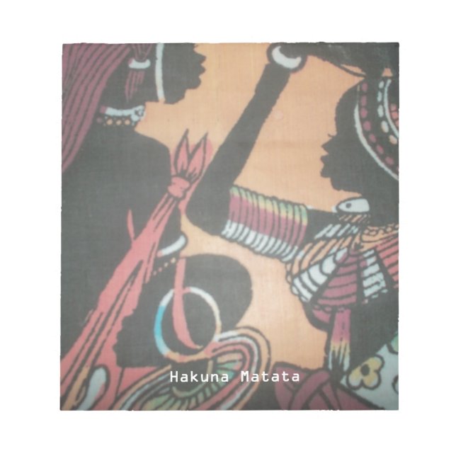 Bloc-note Tradition et culture Masaï Design Motif d'art (Devant)