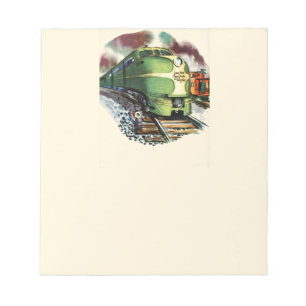 Bloc-note Train vintage