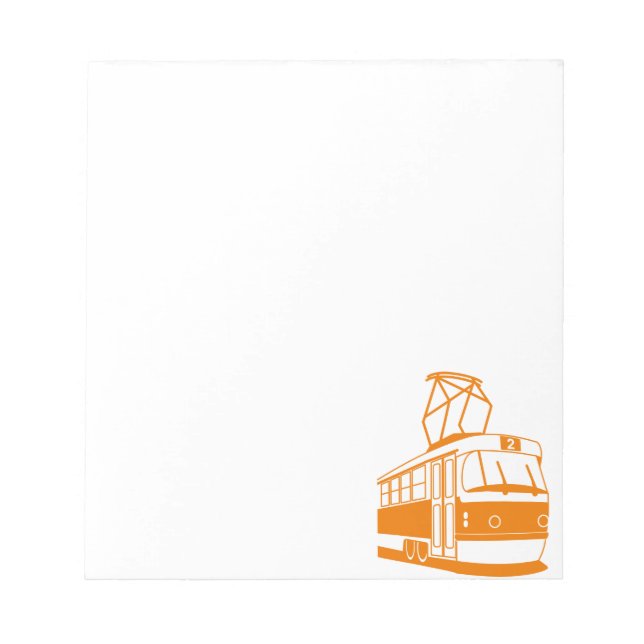 Bloc-note Tramway Orange (Devant)