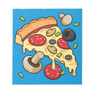 Bloc-note Tranches de pizza avec garnitures