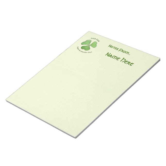 Bloc-note Trèfle vert (Incliné)