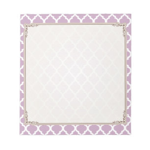 Bloc-note Trellis Marocain En Tile Rose Mauve