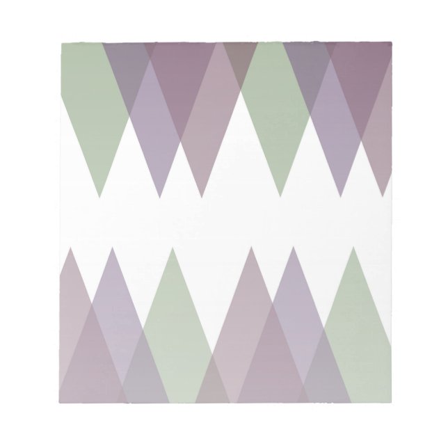 Bloc-note Triangles mauve et vert (Devant)