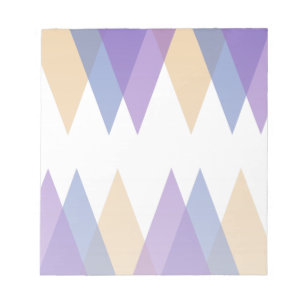 Bloc-note Triangles violets, bleus et jaunes