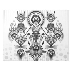 Bloc-note Tribal autochtone Abstrait