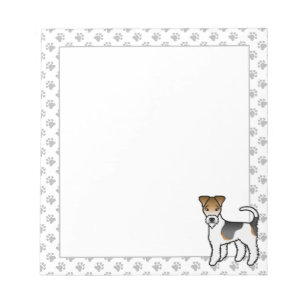 Bloc-note Tricolore Wire Fox Terrier mignon Dessin Cartograp