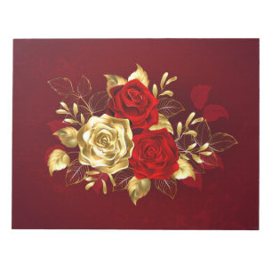 Bloc-note Trois roses de joaillerie