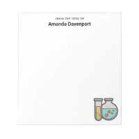 Tube d'essai de chimie et bécher