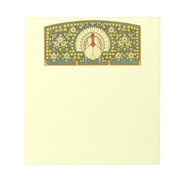 Bloc-note Turquie Art nouveau avec fleurs (Devant)