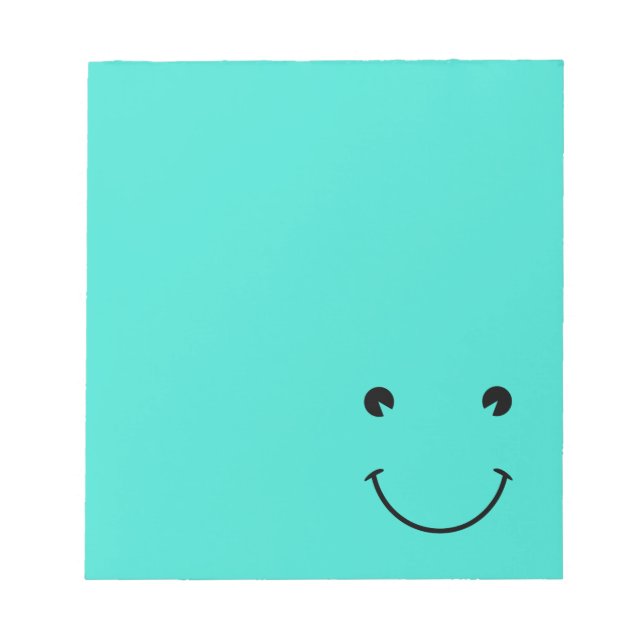 Bloc-note Turquoise Sourire (Devant)