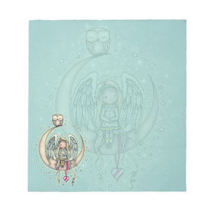 Bloc-note Twinkle Little Angel et hibou illustration d'art